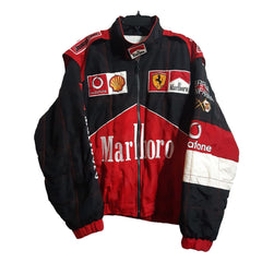 Marlboro Style Printing & Embroidery Jacket – Vintage Racing Edition
