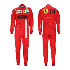 F1 Grand Charles Leclerc 21 Scuderia Ferrari Go Kart Raceing Suit