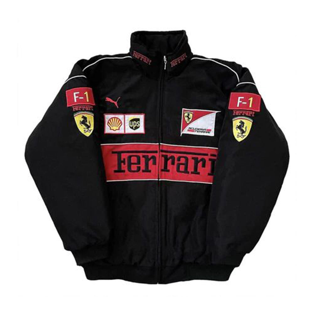 Ferrari Style Printing & Embroidery Jacket – Track Edition