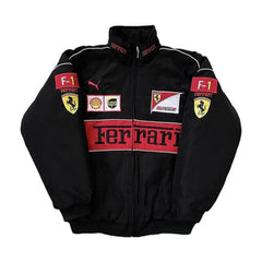 Ferrari Style Printing & Embroidery Jacket – Track Edition