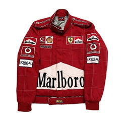Marlboro Style Printing & Embroidery Jacket – Vintage Racing Edition